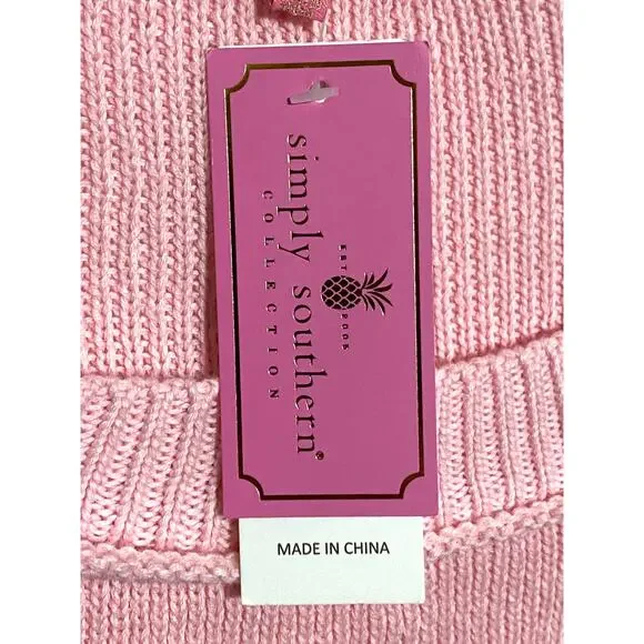 Simply Southern Knit USA Flag Sweater Womens XL Nautical Patriotic Coastal NWT - Picture 9 of 12